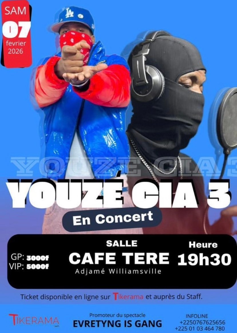 🎤 YOUZÉ CIA 3 EN CONCERT À ADJAMÉ ! 🎤