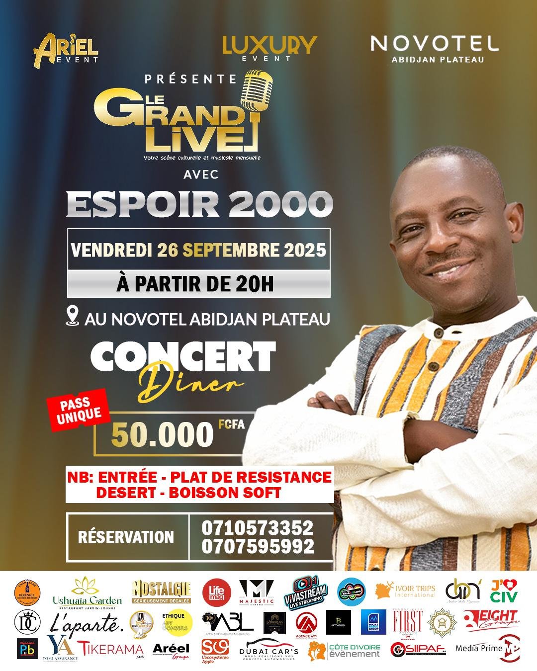 🎤 LE GRAND LIVE AVEC ESPOIR 2000 🎶