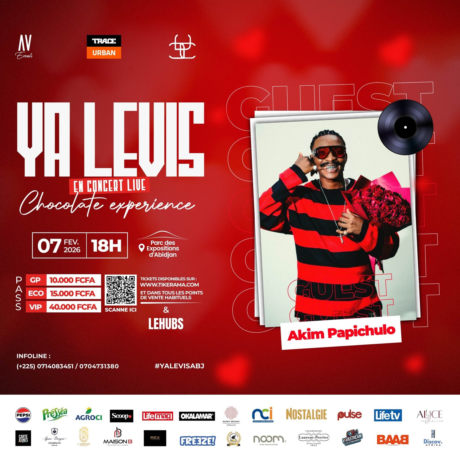 🔥 CONCERT ÉVÉNEMENT : YA LEVIS – CHOCOLATE EXPERIENCE 🔥