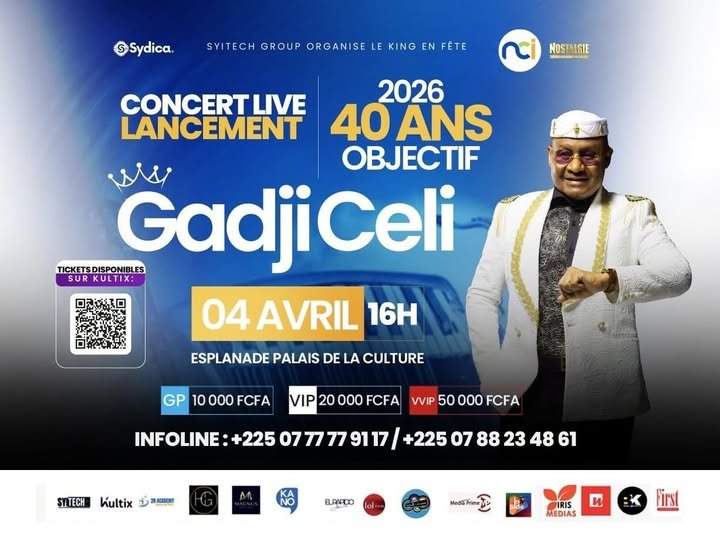 Grand concert de l'artiste Gadji Celi.