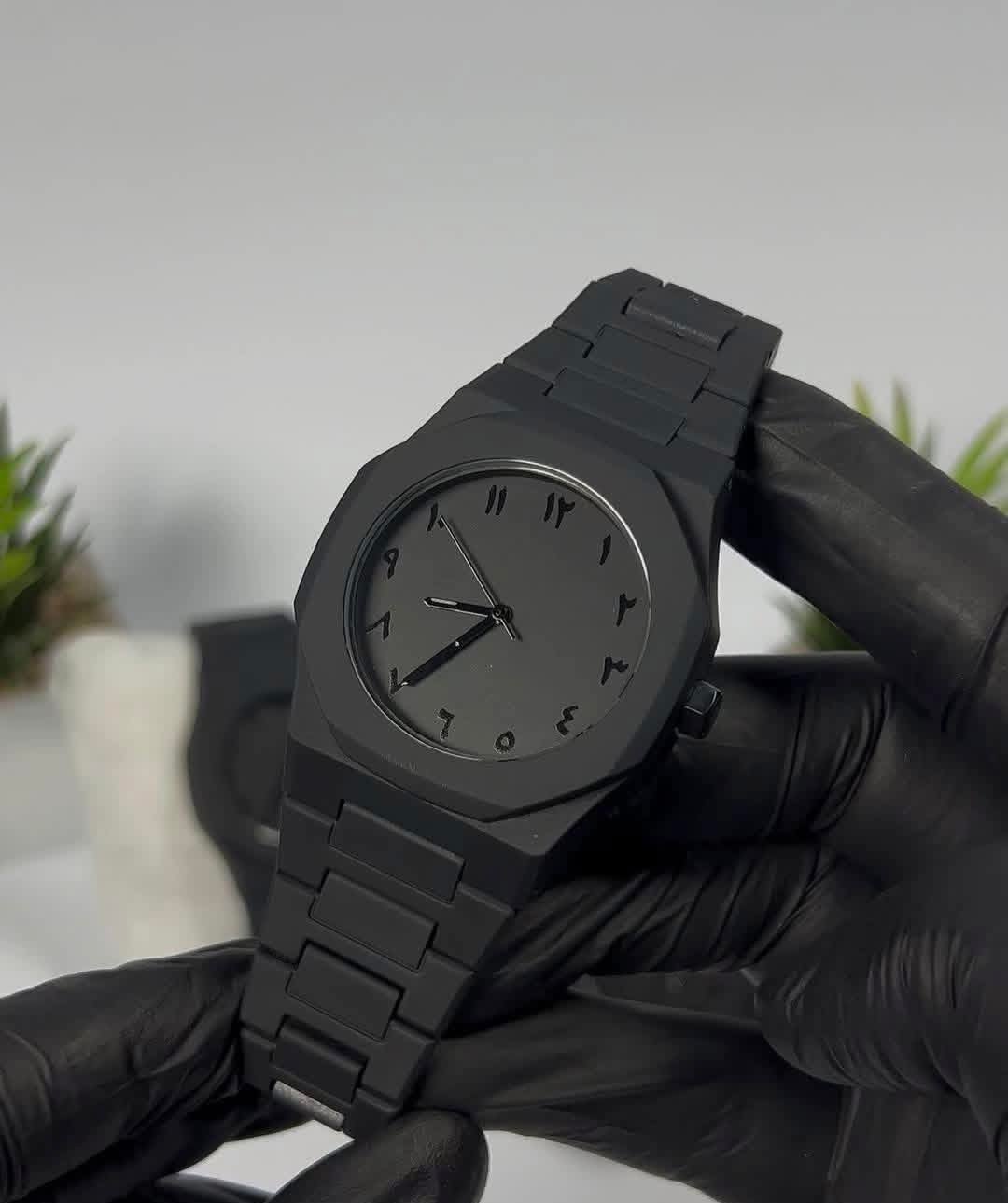 Montre unisexe noire
