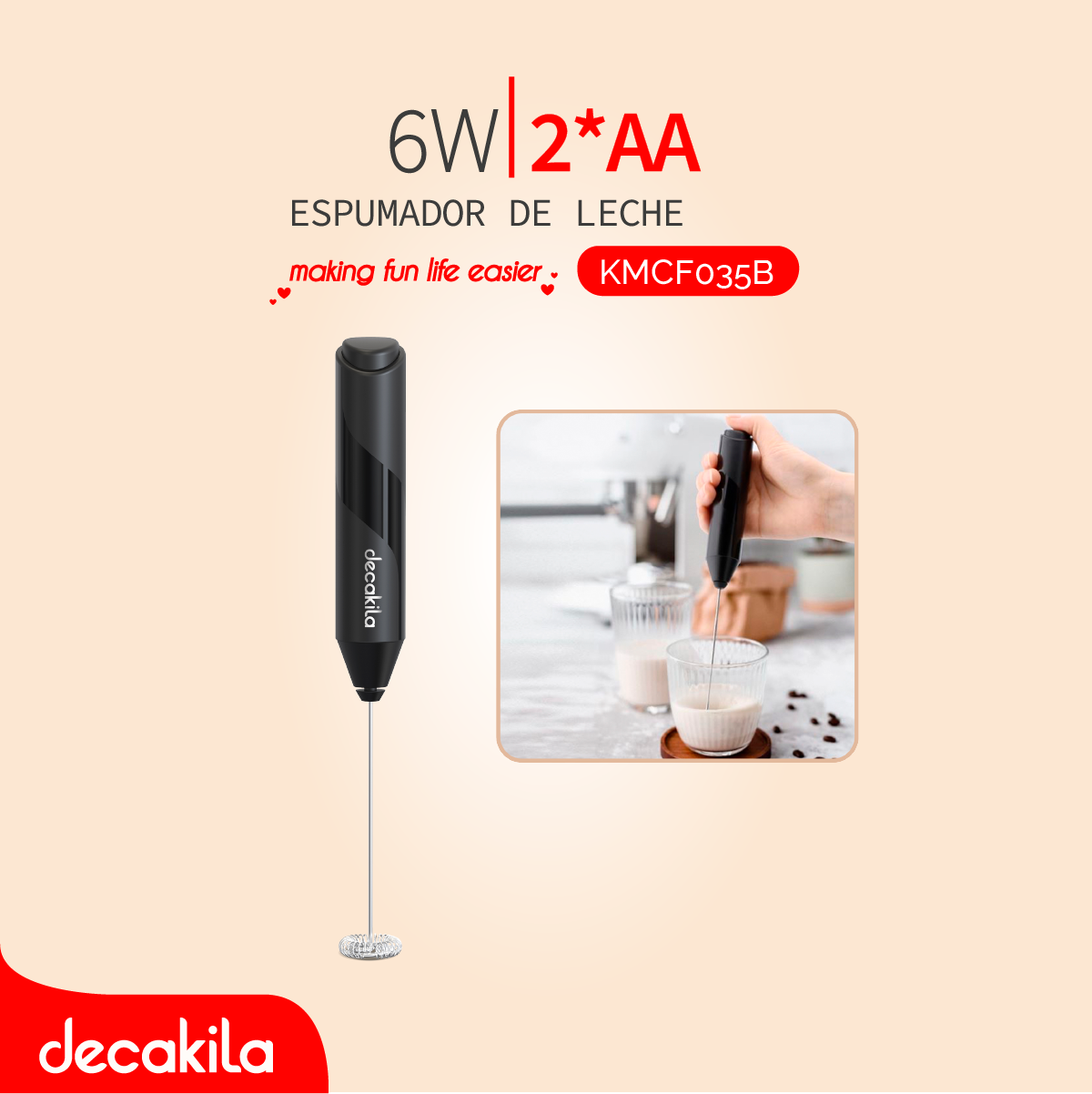 Mousseur à lait portable